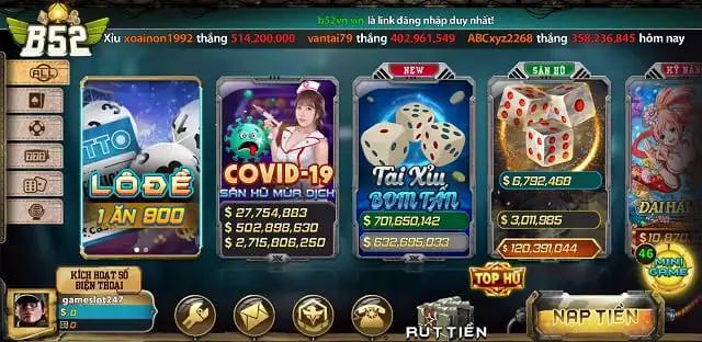 Hệ thống nạp/rút tiền nhanh Vbo99 - Vbo99