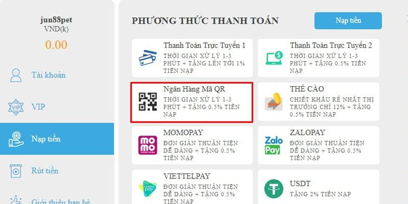 Tốc độ rút tiền nhanh nhất, xếp hạng 1Bmw - 1Bmw